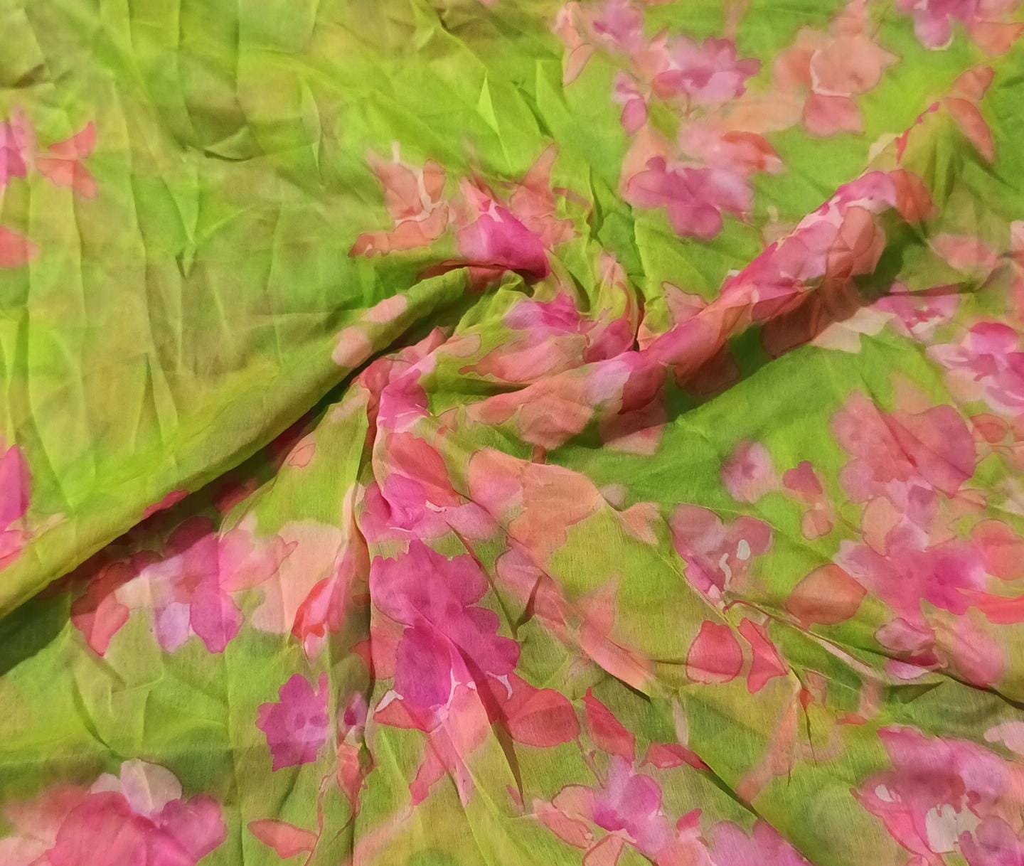 Hussain rehar silk printed dupatta