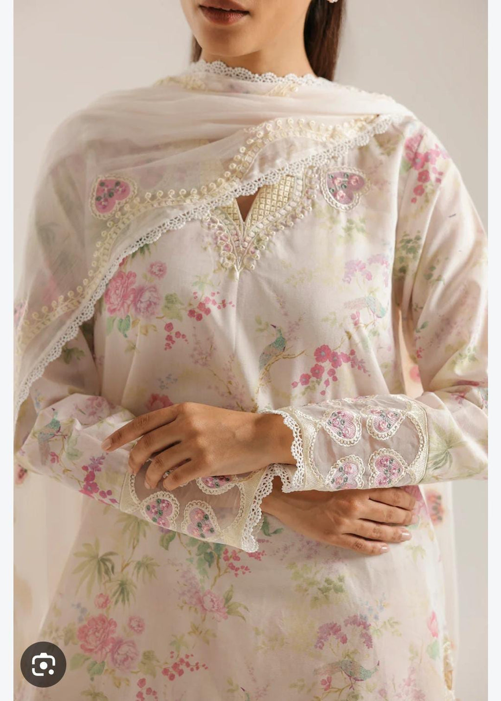 Ethnic lawn emb stitch 3pc