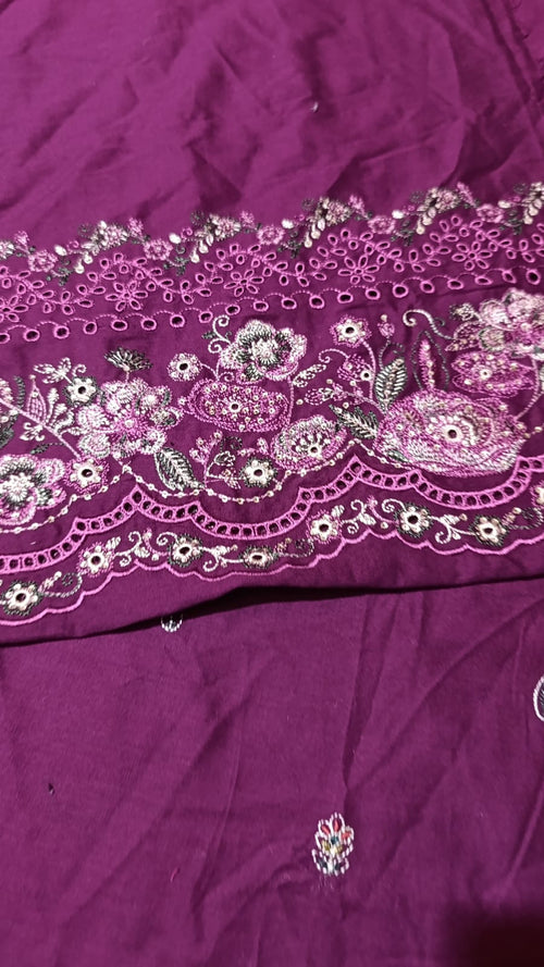Batik embroidery khaddar 3pc