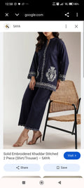 Saya viscose linen emb 2pc medium size