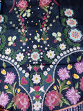 Ethnic khaddar printed kaftan shirt unstitched