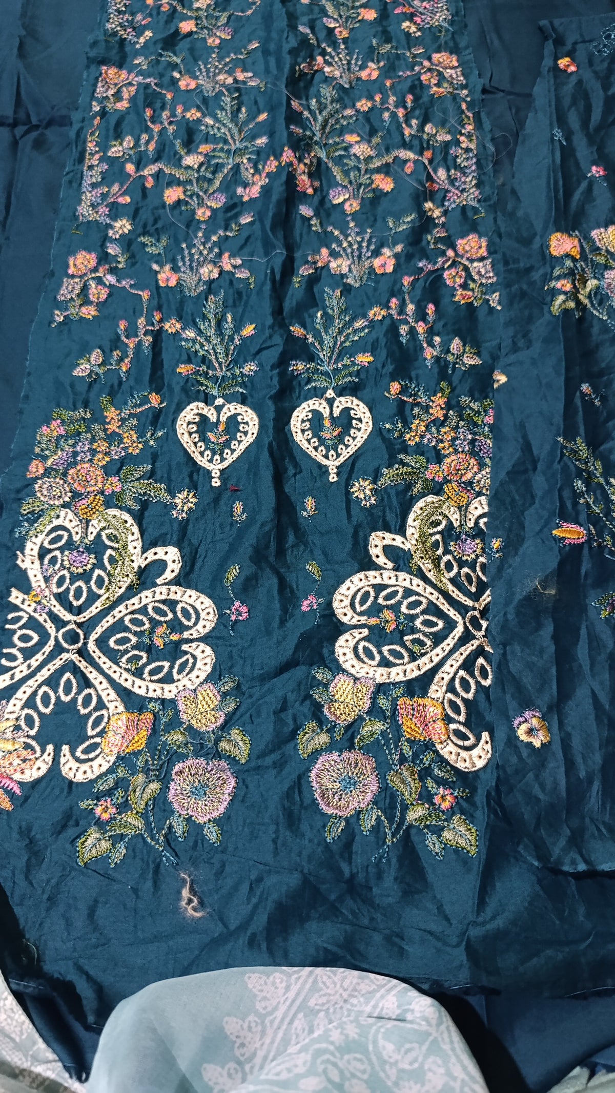 Hussain rehar 2 piece  lawn embroidered