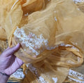 Branded  organza emb dupatta b fresh