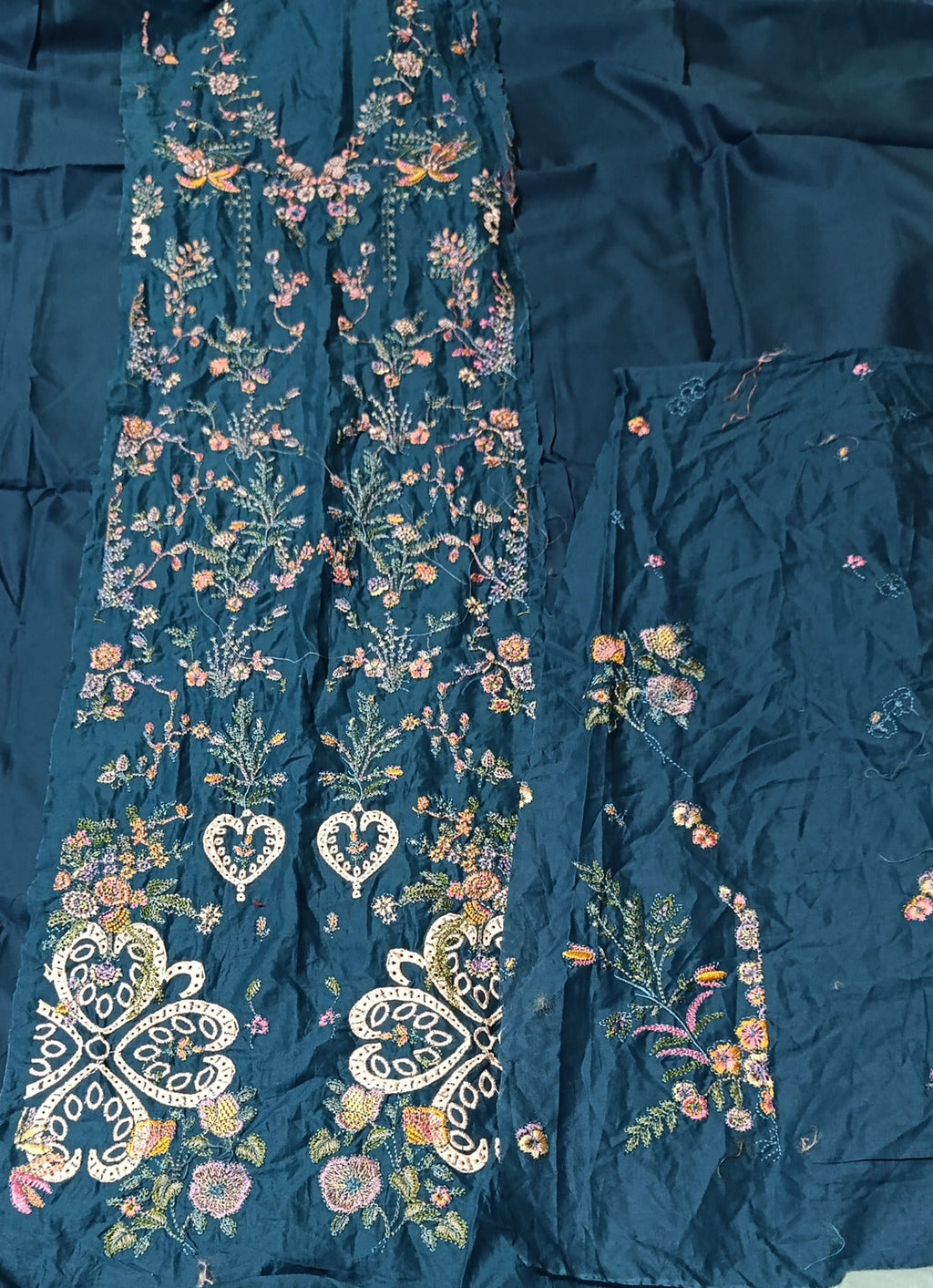 Hussain rehar 2 piece  lawn embroidered