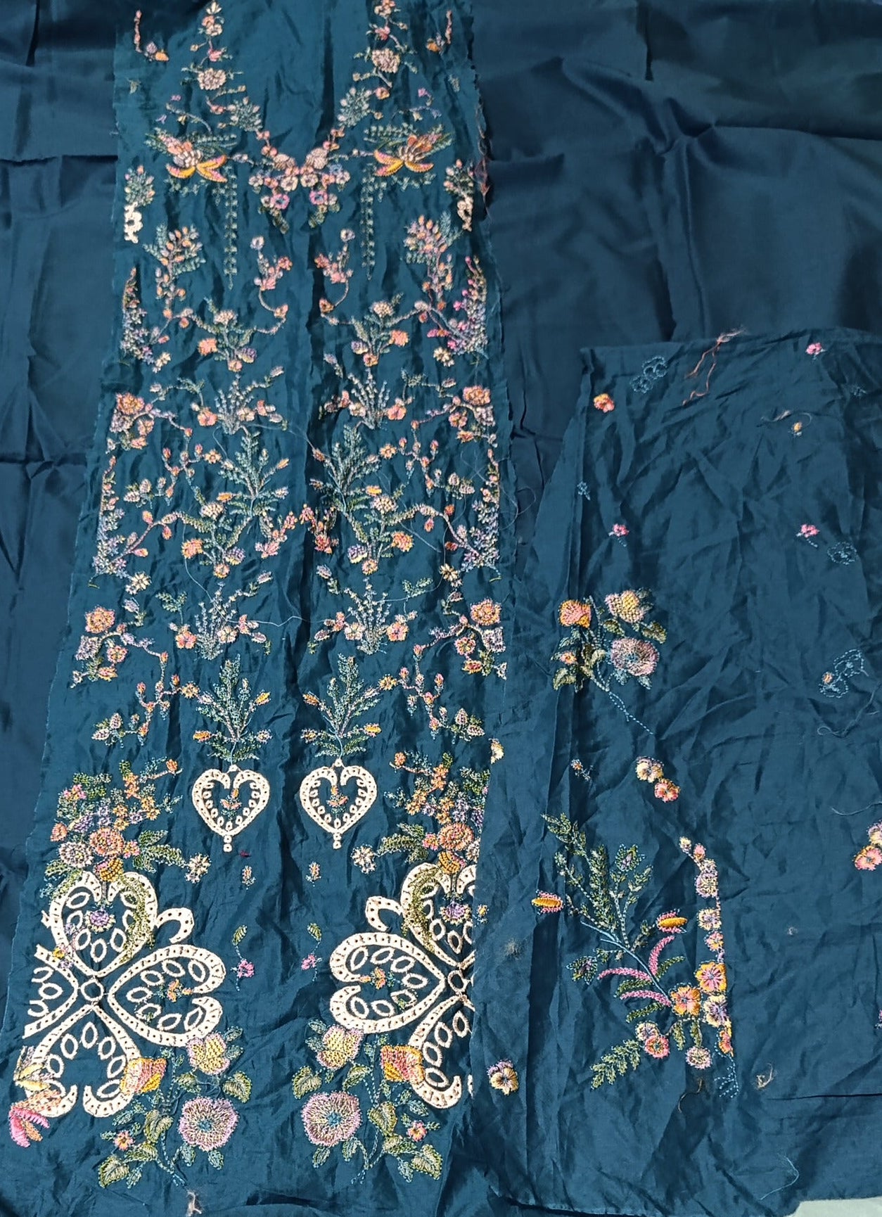 Hussain rehar 2 piece  lawn embroidered