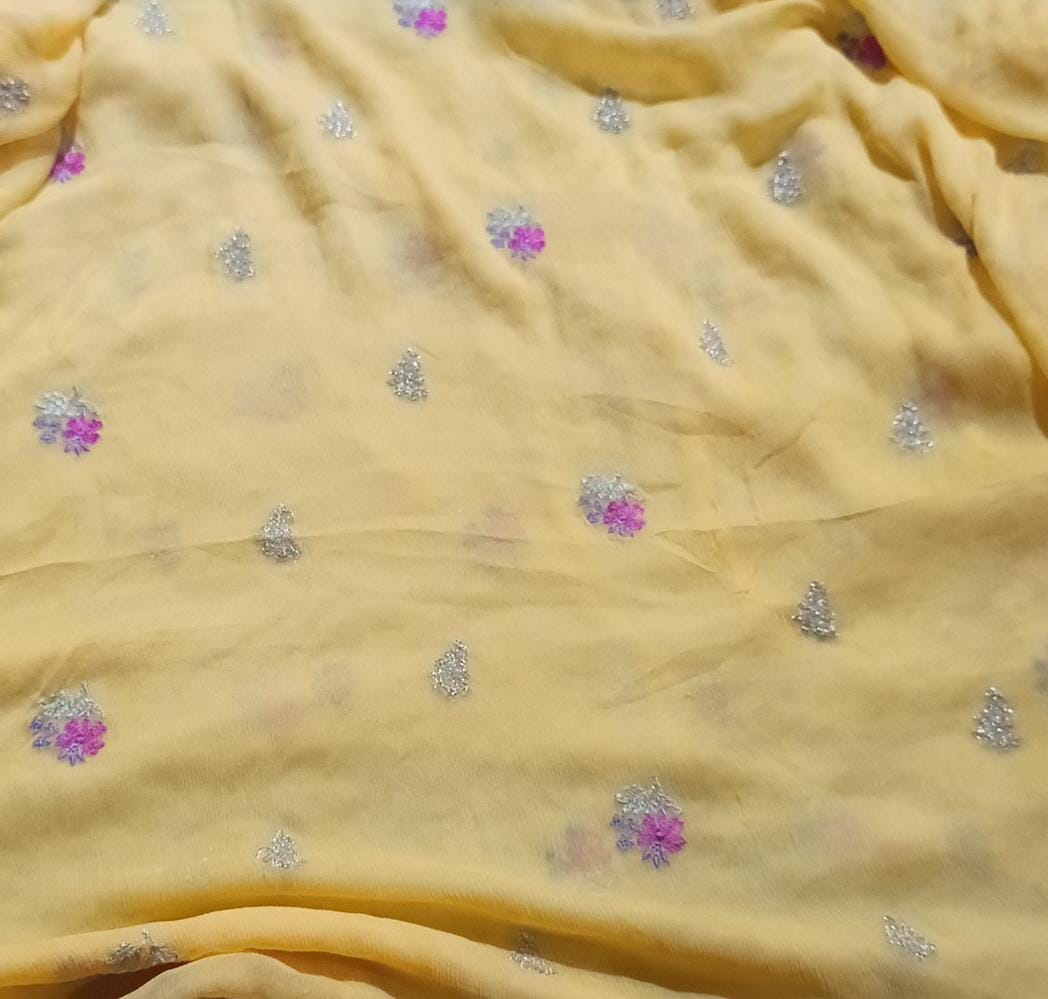 Bareeze Emb chiffon dupatta