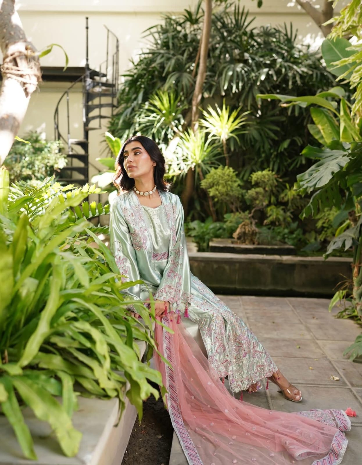 IRA international brand silk formal 2pc