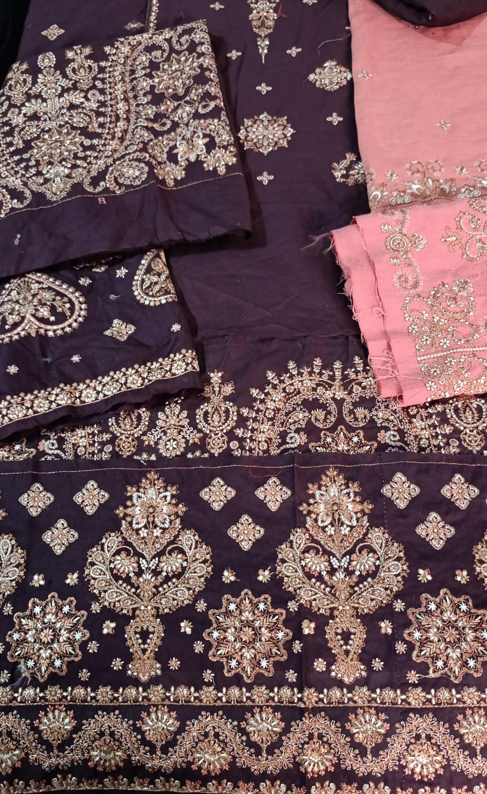 HussainRehar winter khaddar emb 2pc