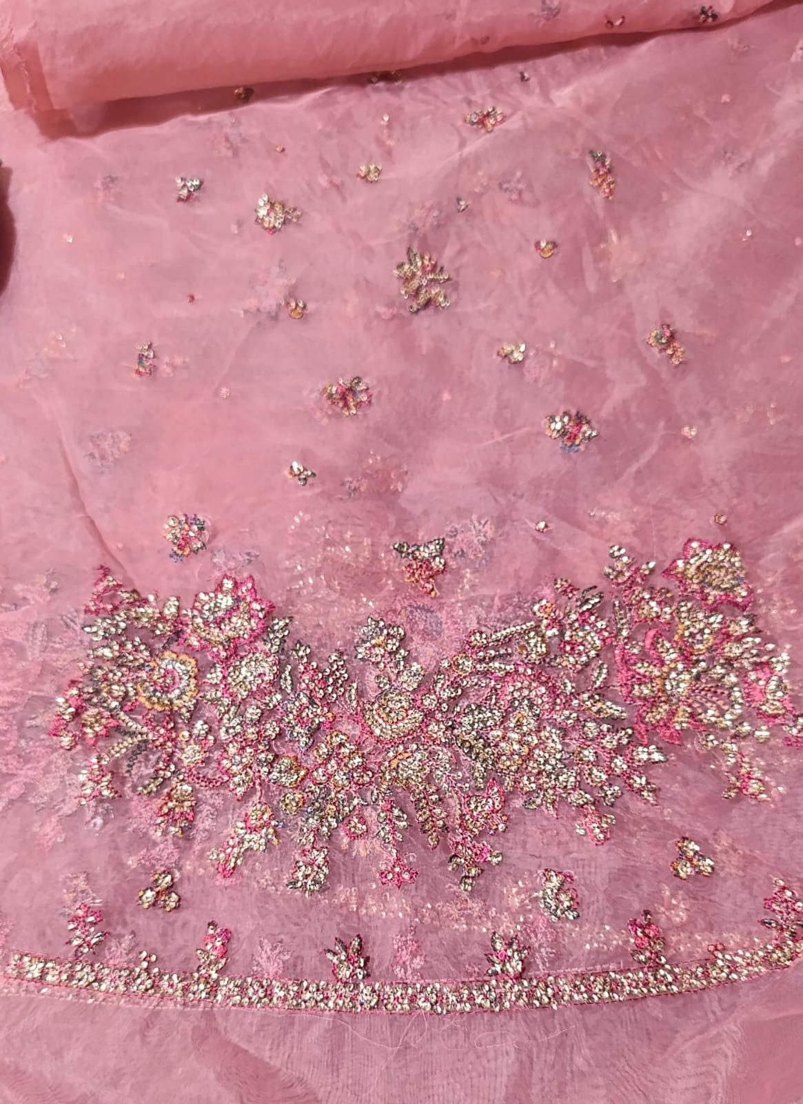 HussainRehar organza emb fancy 2pc