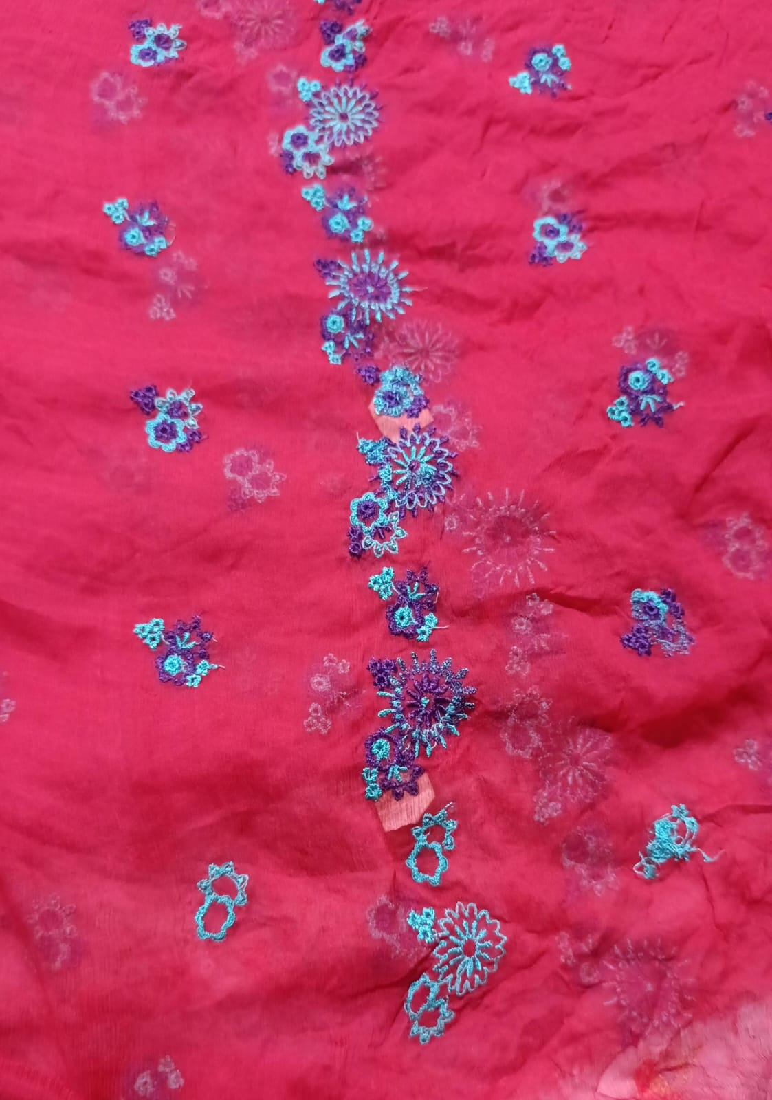 Bareeze Emb chiffon dupatta