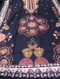 Ethnic winter  khaddar printed kaftan shirt unstitched