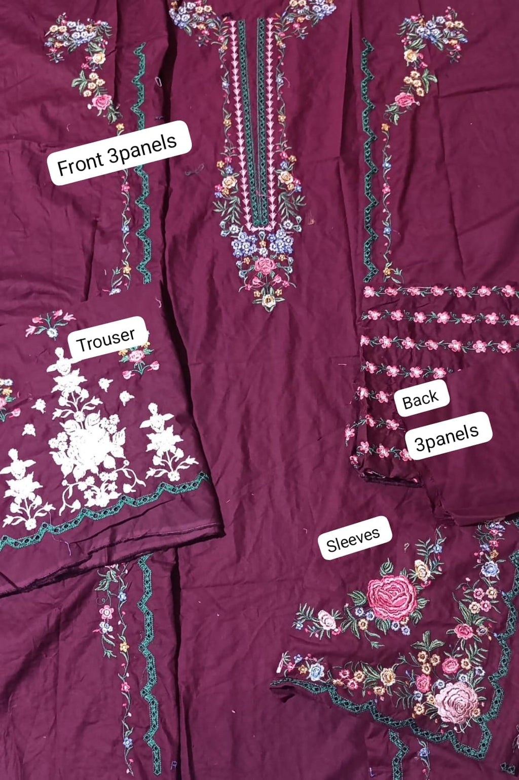 HussainRehar winter khaddar luxury emb 2pc