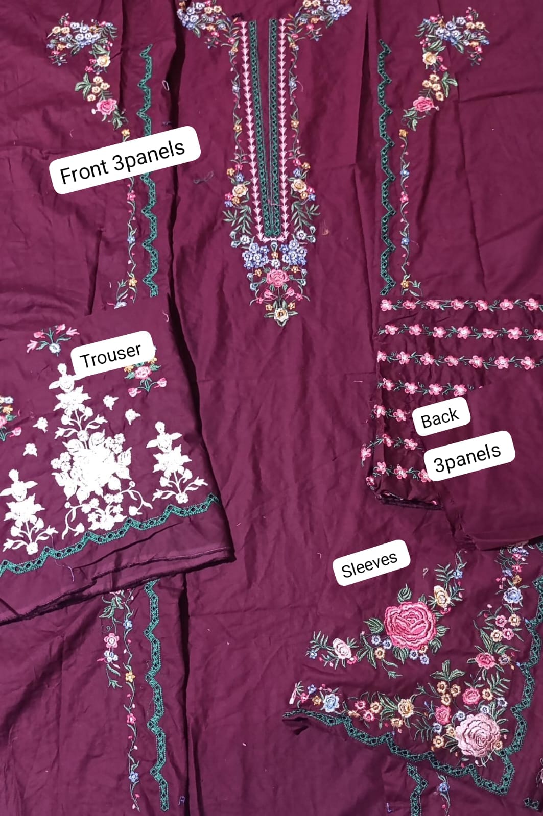 HussainRehar winter khaddar luxury emb 2pc