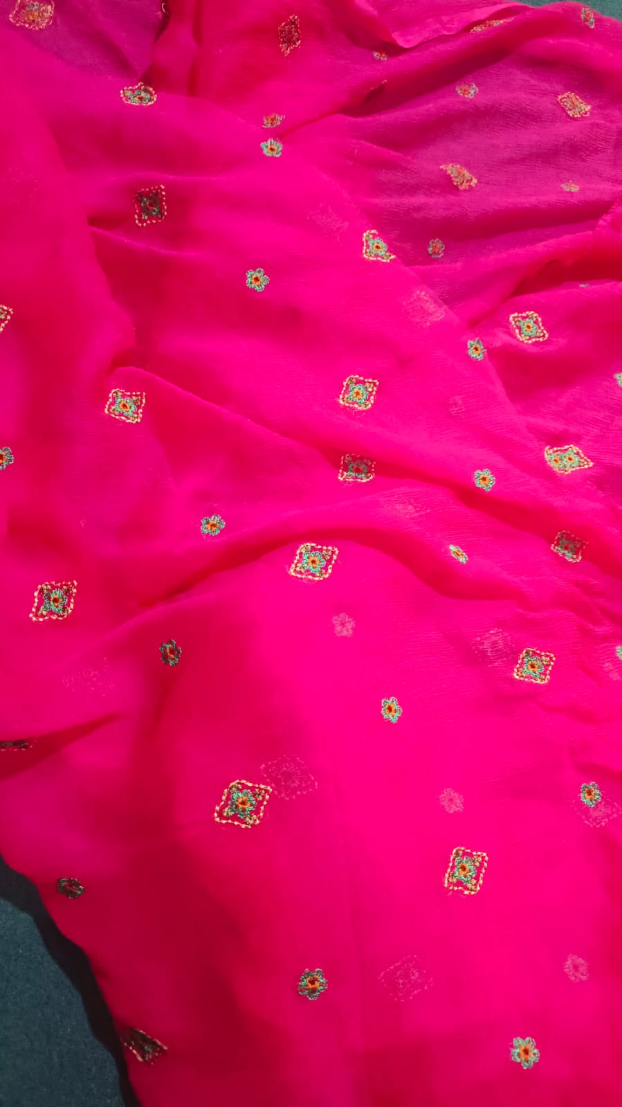 Bareeze embroidered chiffon dupatta