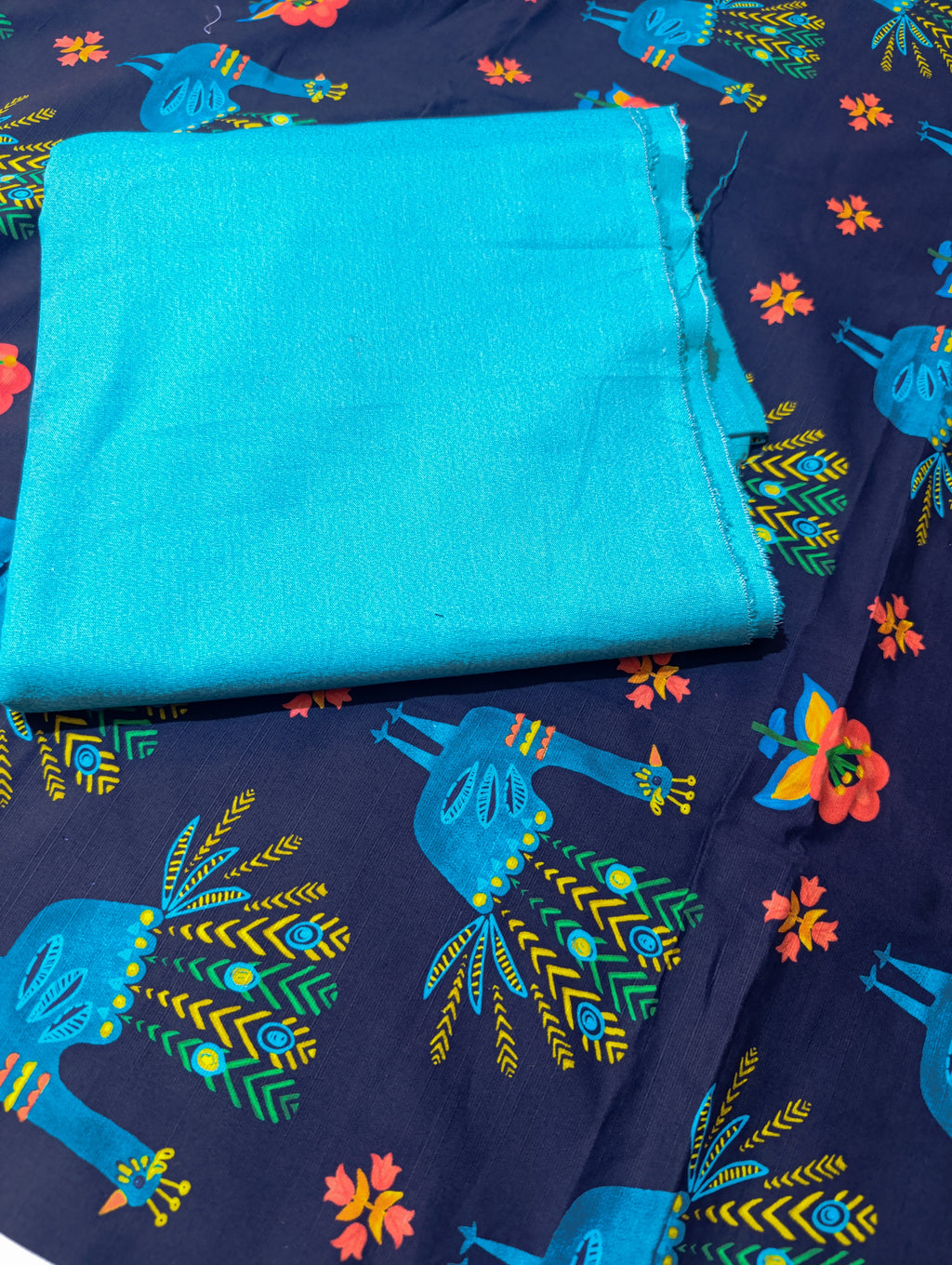 Ethnic winter khaddar printed 2pc