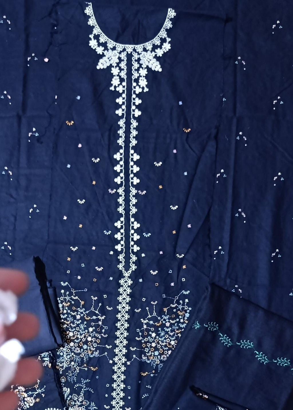 HussainRehar winter khaddar luxury emb 3pc