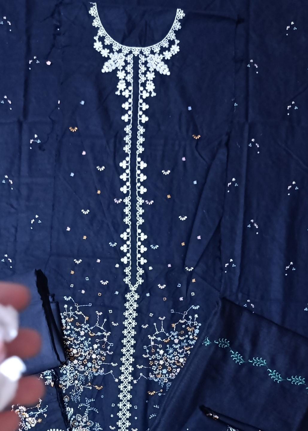 HussainRehar winter khaddar luxury emb 3pc