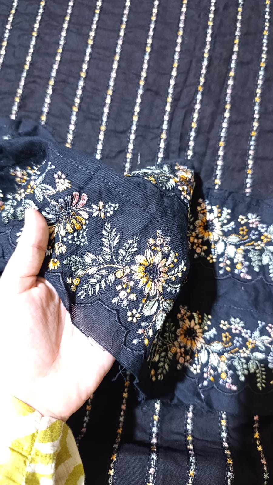 HussainRehar winter khaddar heavy emb shirt