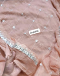 Branded emb chiffon dupatta