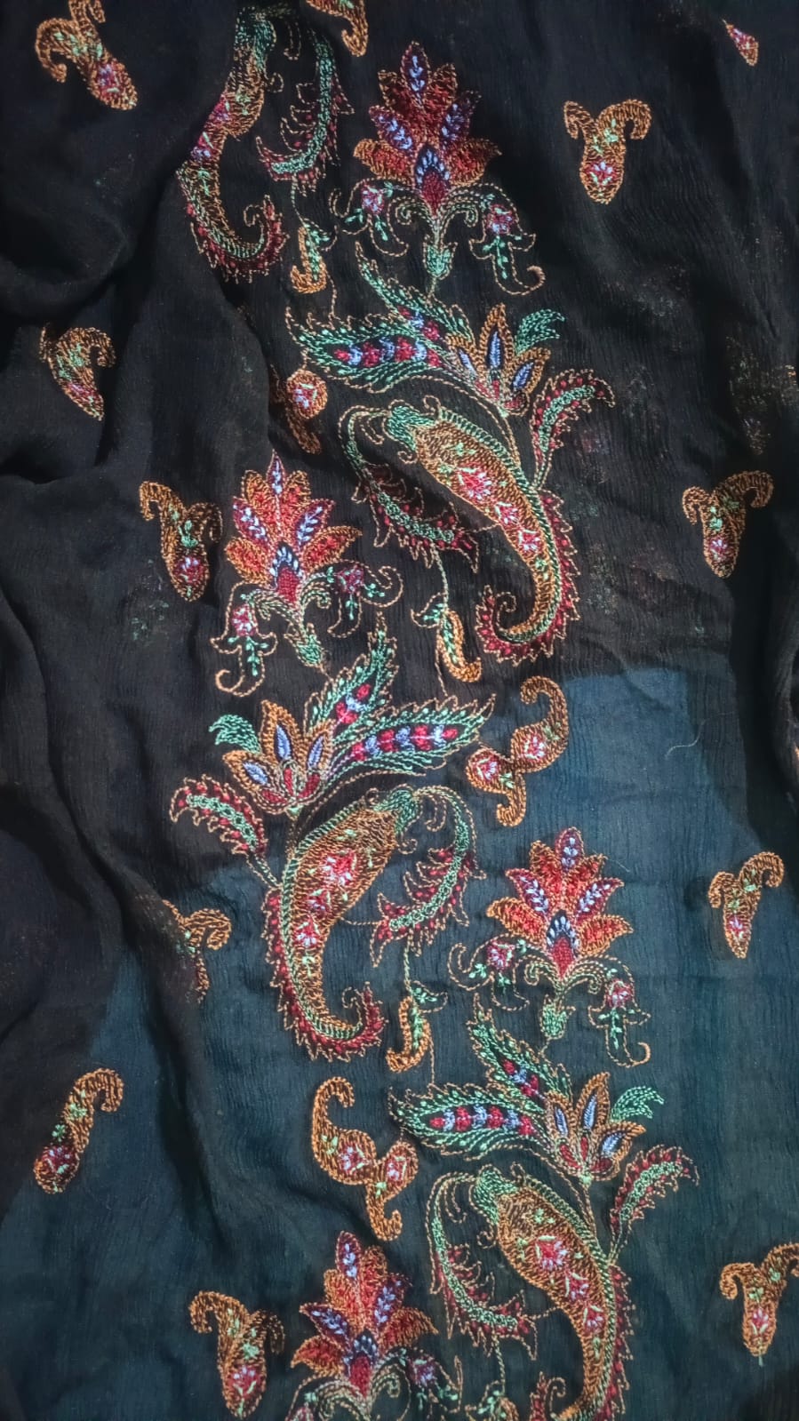 Bareeze embroidered chiffon dupatta