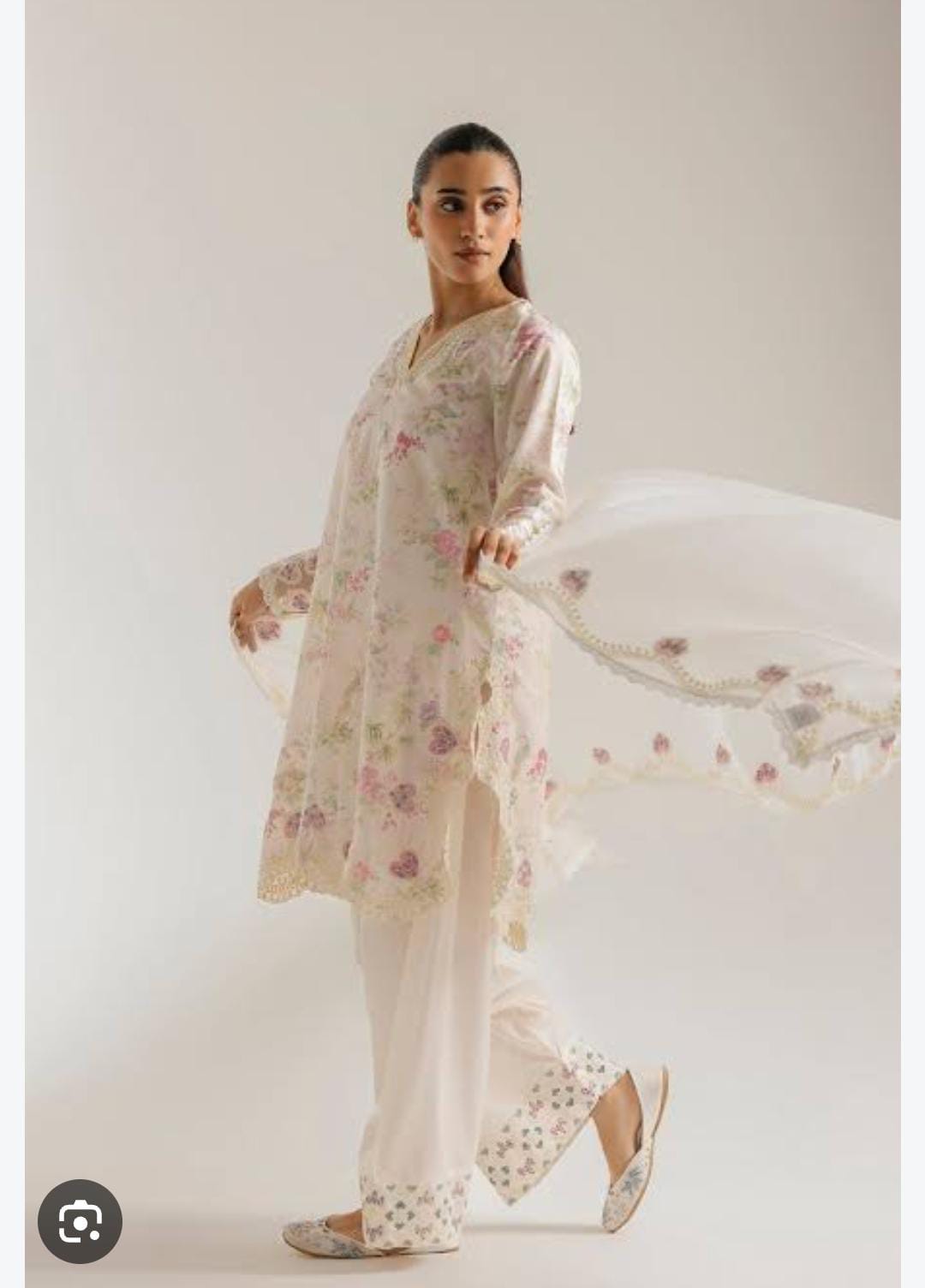Ethnic lawn emb stitch 3pc