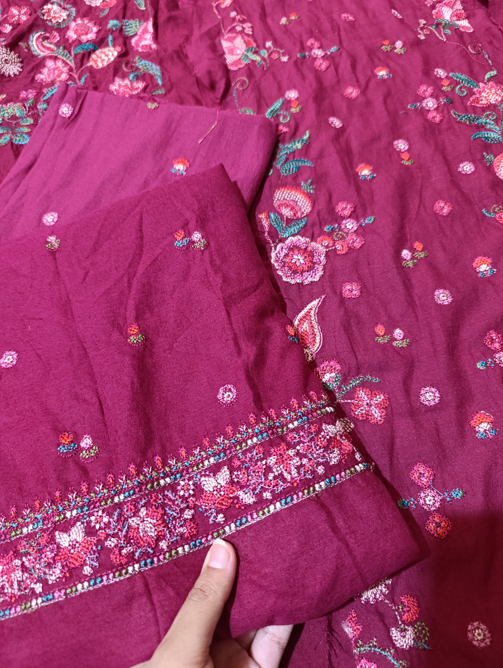 HussainRehar emb karandi 3pc