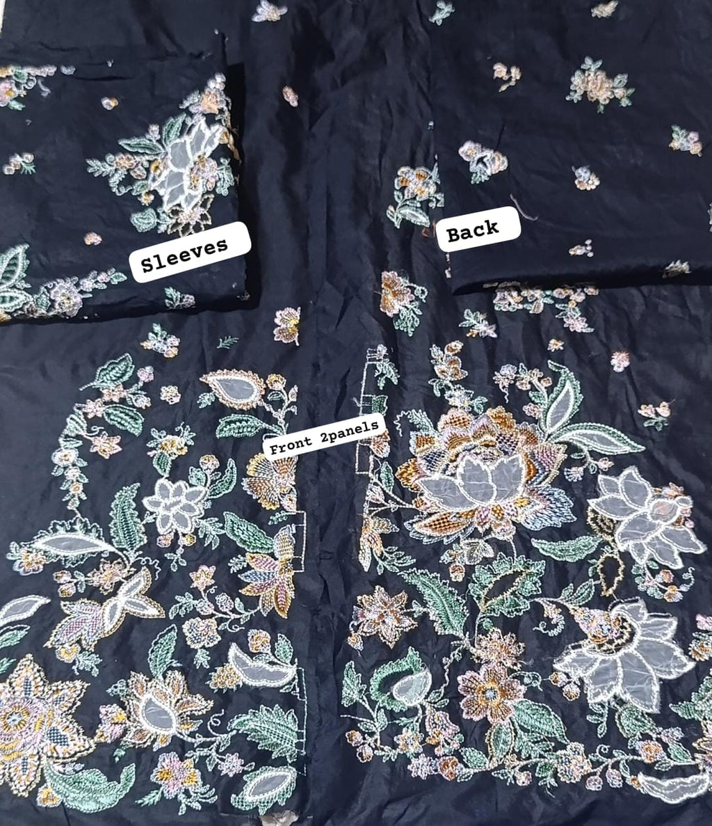 Hussain rehar lawn Emb shirt