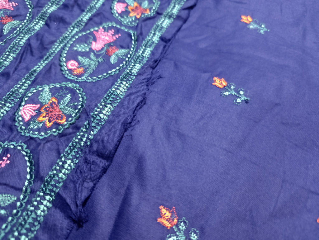Maria b linen embroidered shirt