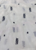 Branded emb chiffon dupatta leftover
