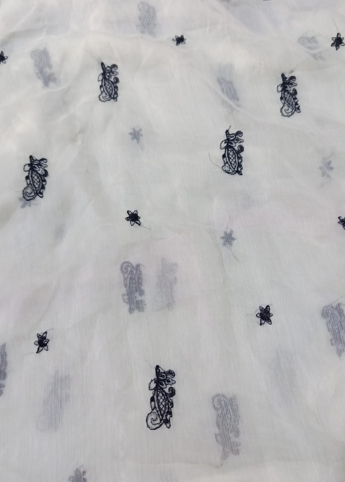 Branded emb chiffon dupatta leftover