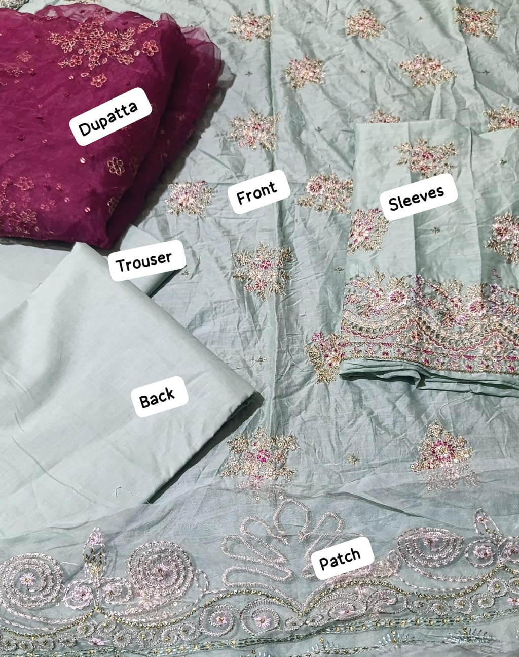 Batik emb lawn 3pc
