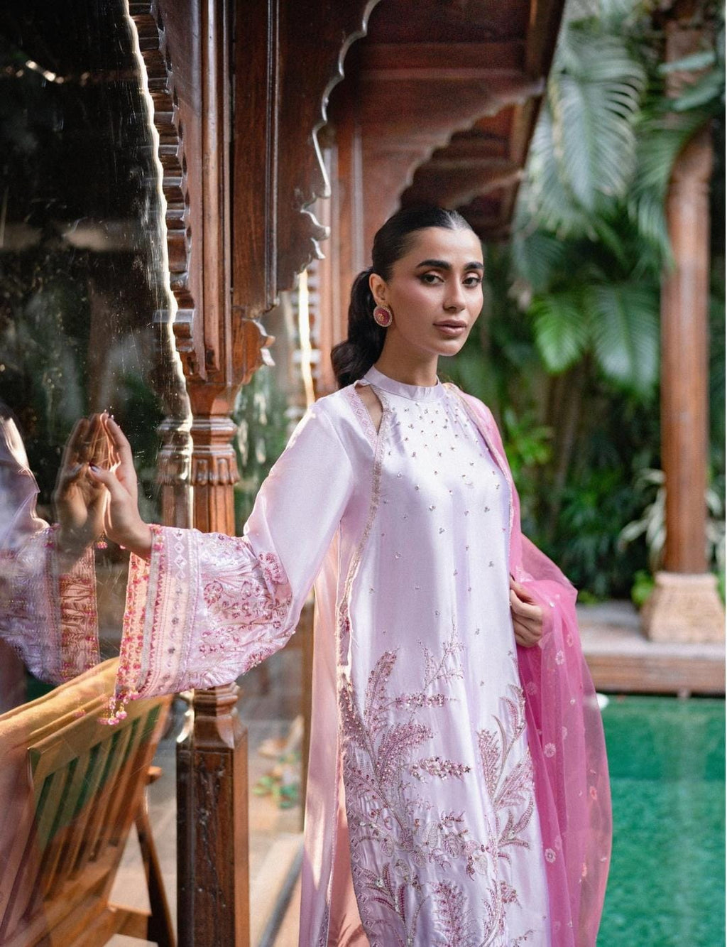 IRA international brand silk formal emb without embalishment 2pc