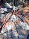 Ethnic  silk printed kaftan shirt unstitched