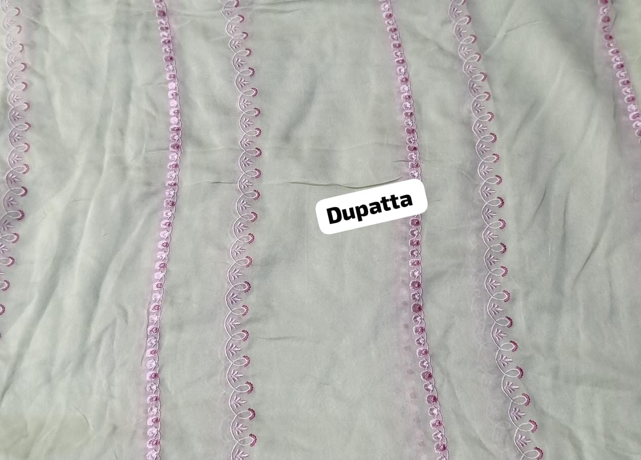 Zarashahjahan chiffon emb dupatta