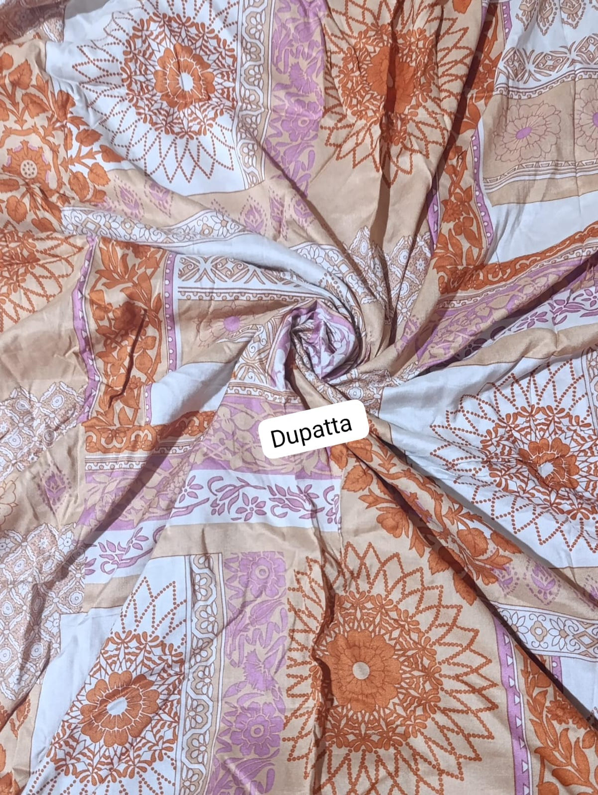 Nishat printed linen dupatta