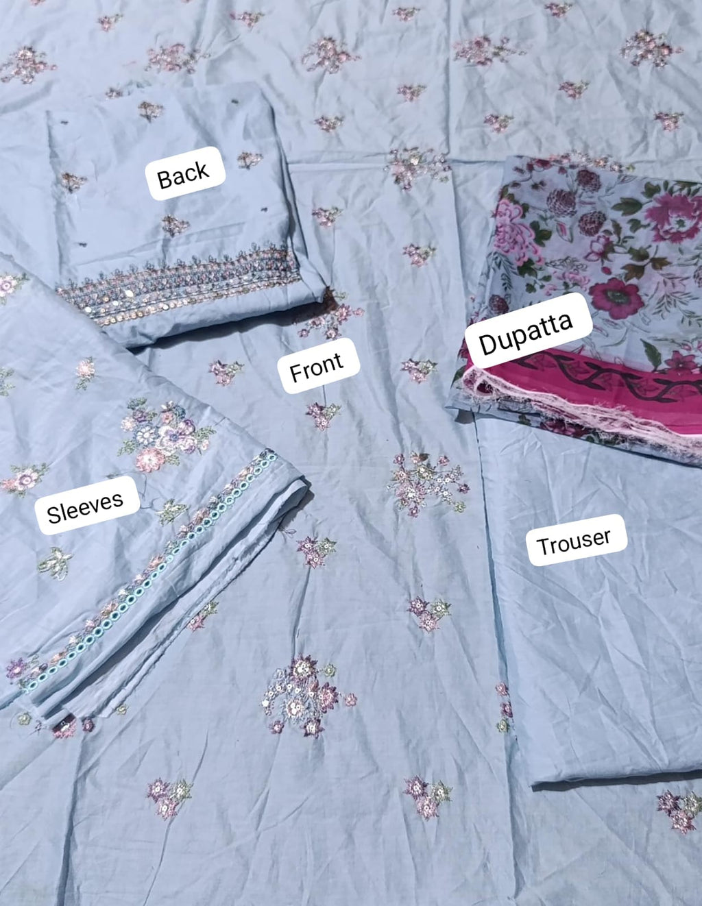 Batik emb lawn 3pc