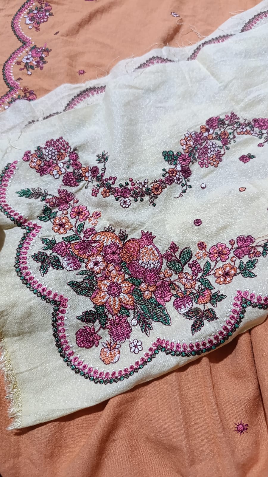 HussainRehar karandi embroidered shawl