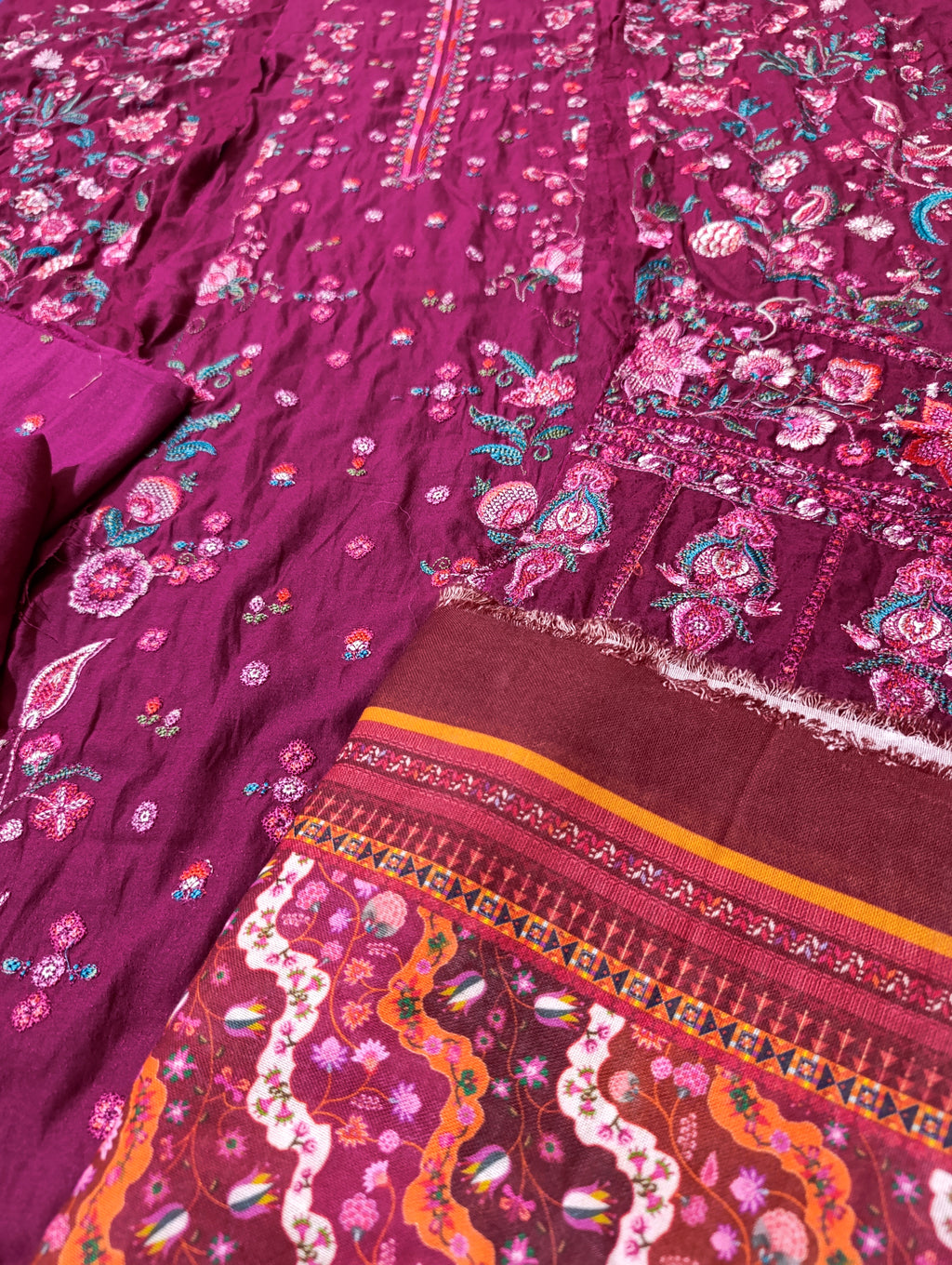 HussainRehar emb karandi 3pc