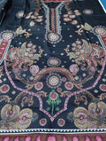 Ethnic winter  khaddar printed kaftan shirt unstitched