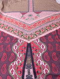 Ethnic winter  karandi printed kaftan shirt unstitched