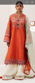 zara shahjhan lawn rust